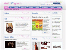Tablet Screenshot of ekstravaganca.com